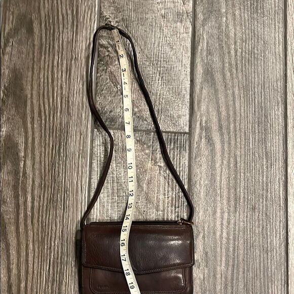 Vintage Fossil Brown Leather Bag/ clutch wallet - Picture 3 of 6